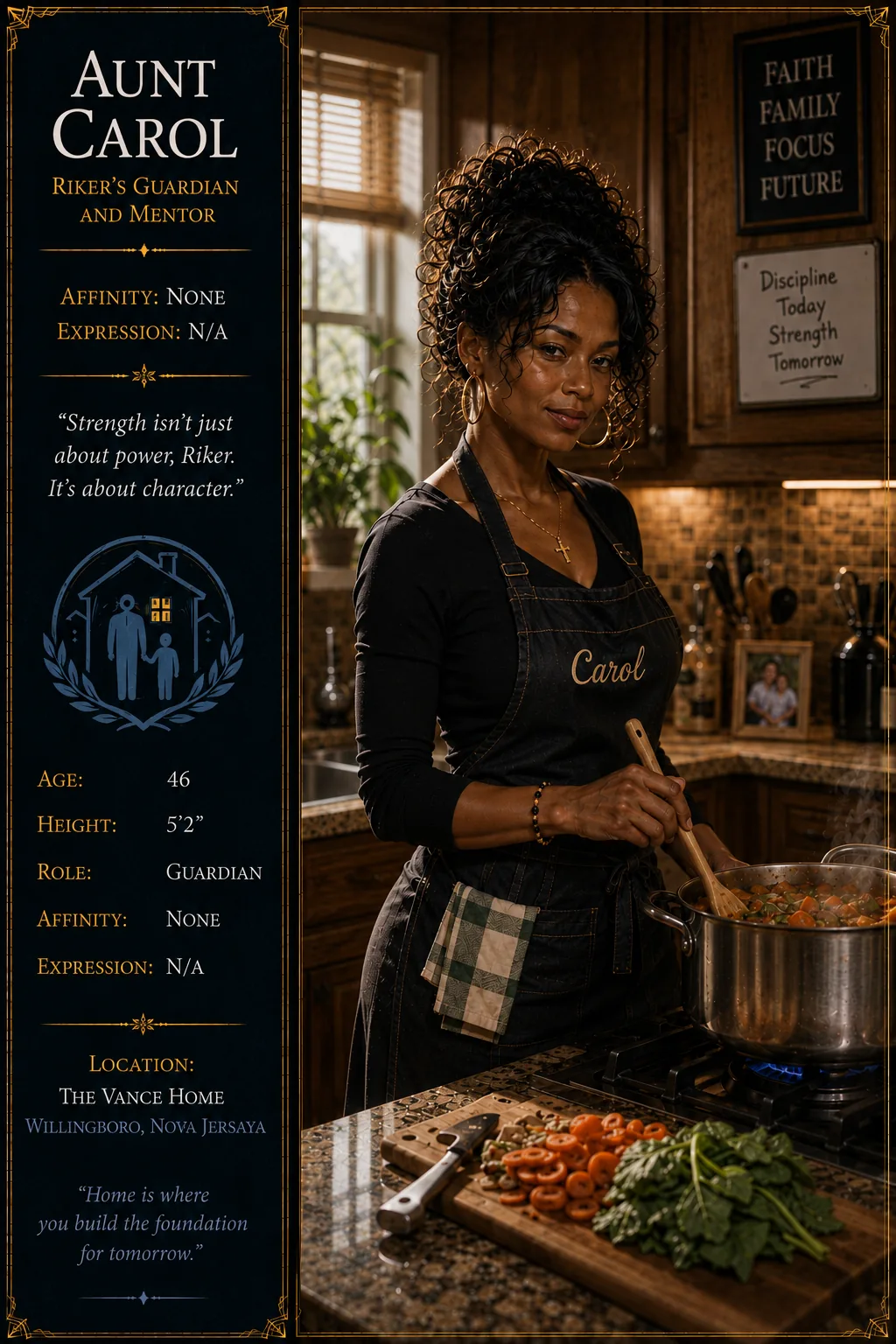 Aunt Carol official character artwork
