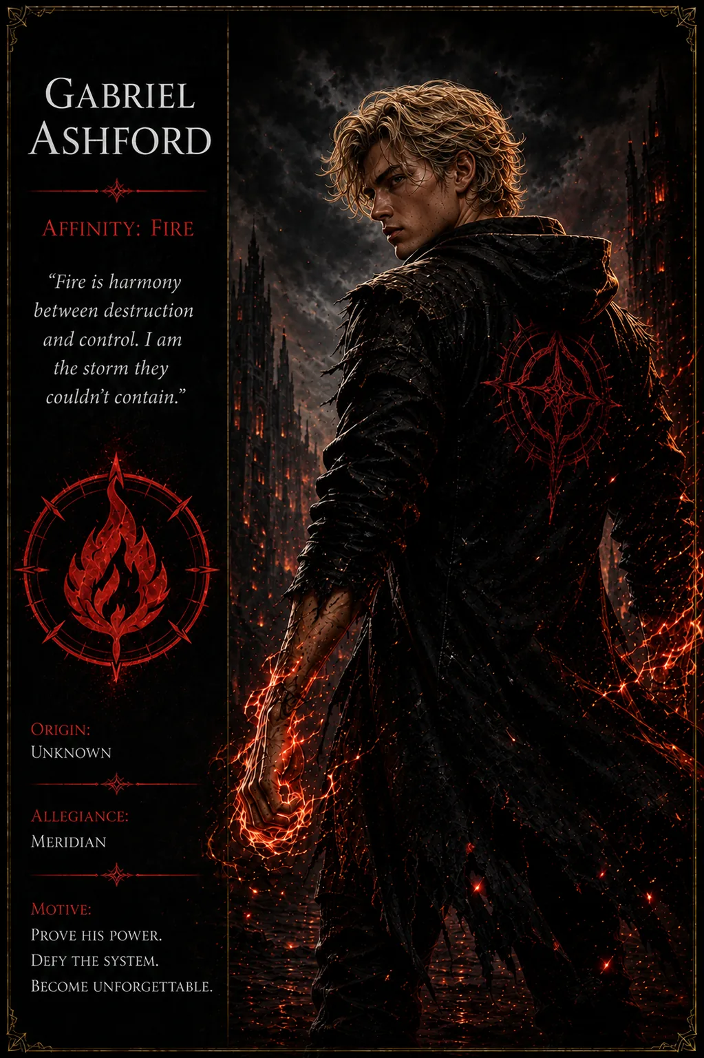 Gabriel Ashford official character artwork
