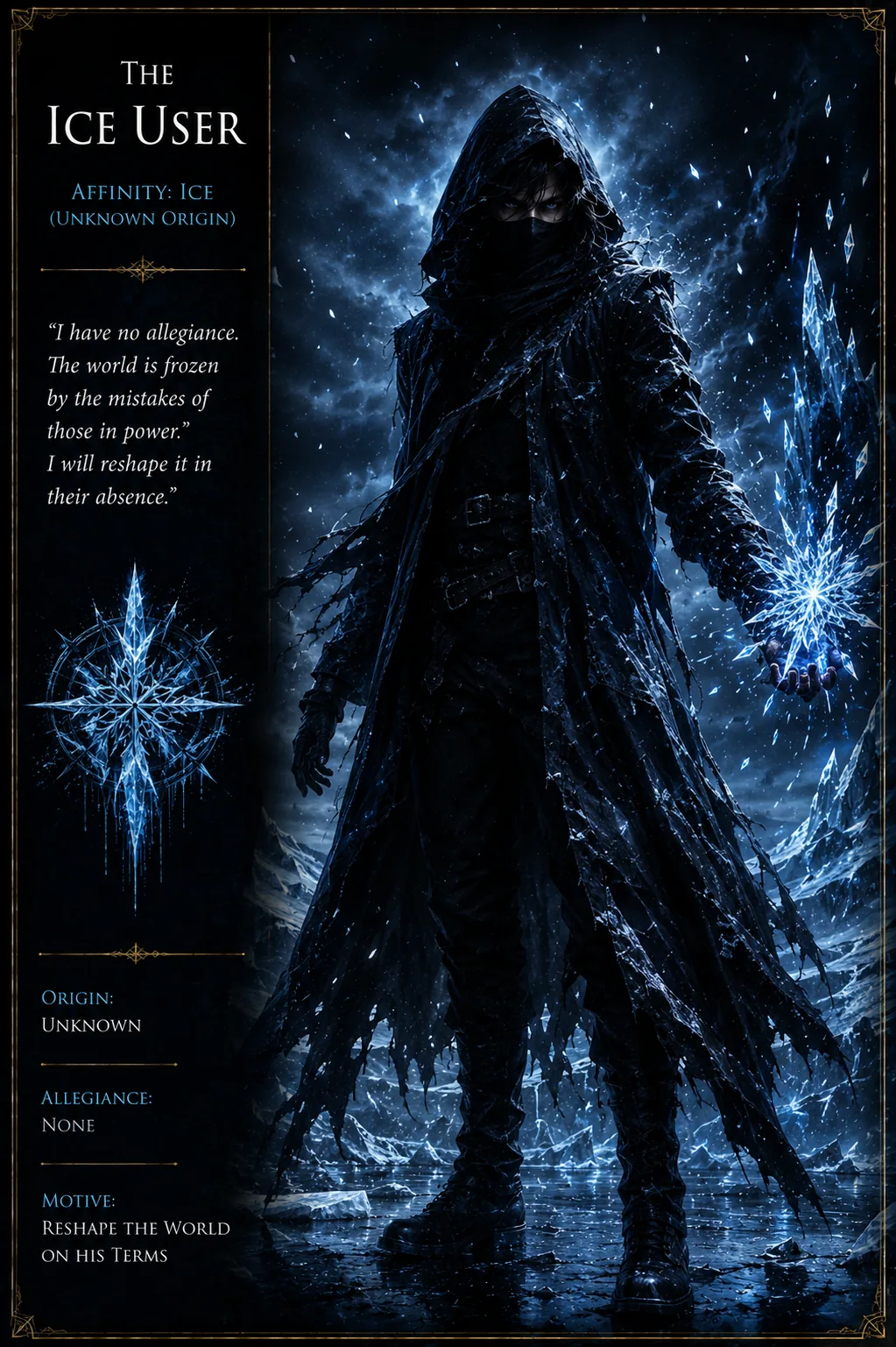 The Ice Commander official character artwork