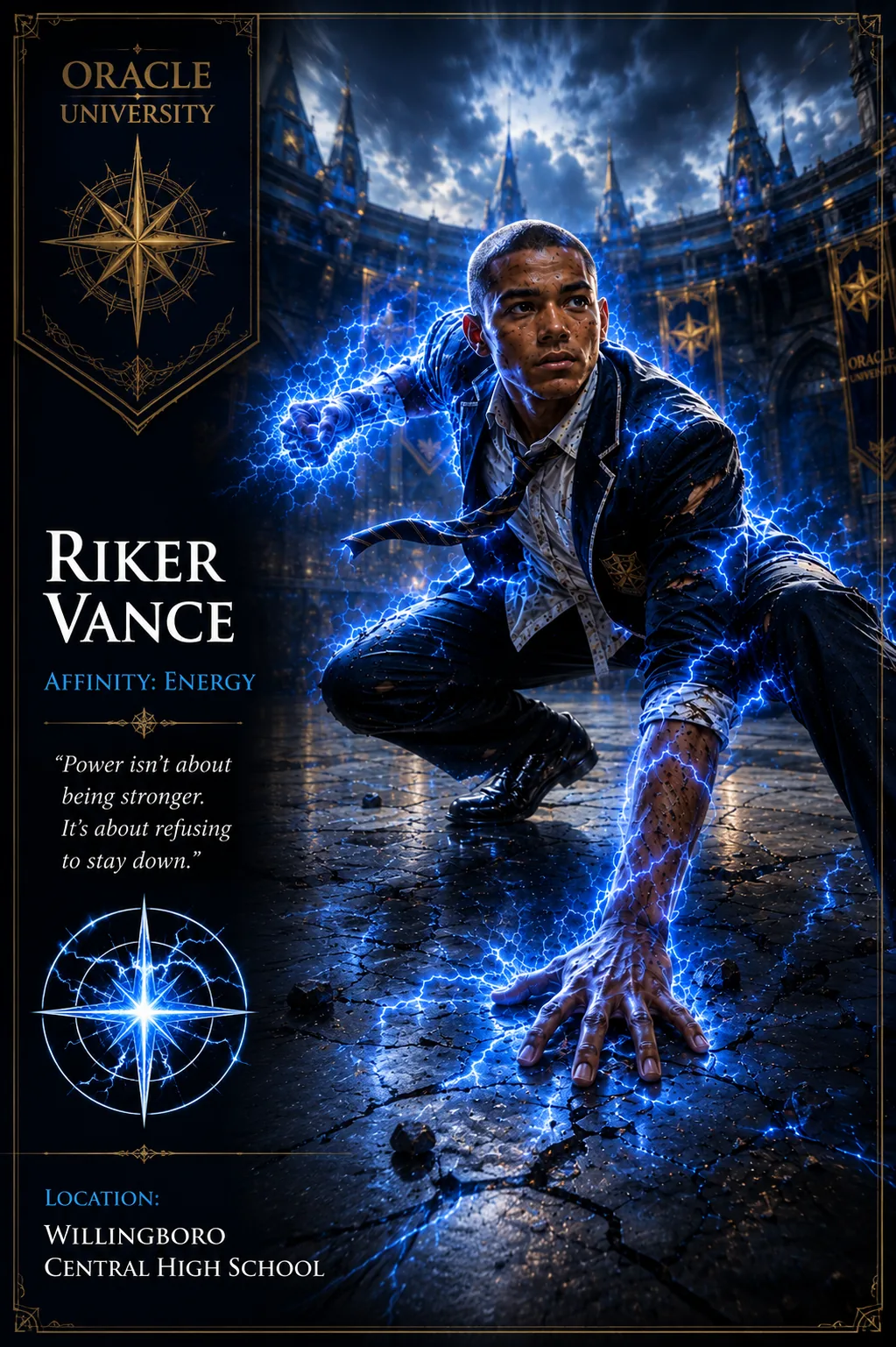 Riker Vance official character artwork