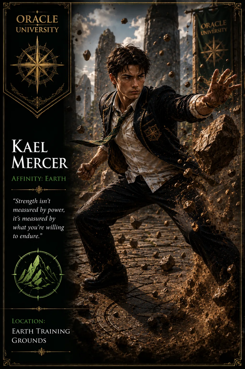 Kael Mercer official character artwork